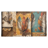 Aztec Southwestern Tribal Feathers Kissenbezug (Vorderseite-Rechts)
