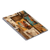 Aztec Southwestern Tribal Feathers Notizblock (Rechte Seite)