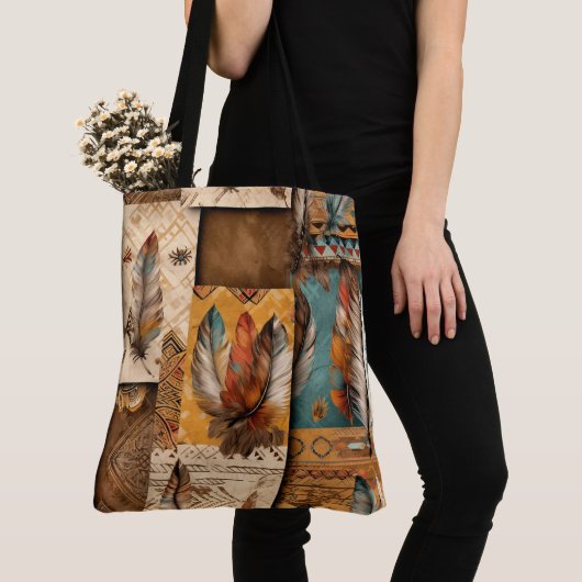 Aztec Southwestern Tribal Feathers Tasche (Von Nahem)