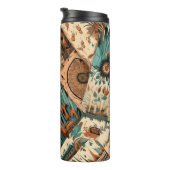Aztec Southwestern Tribal Feathers Thermosbecher (Nach rechts gedreht)
