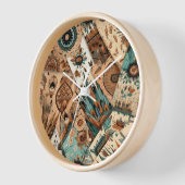 Aztec Southwestern Tribal Feathers Uhr (Winkel)