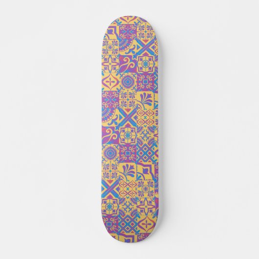 Aztec Spanish Mediterrane Tile Skateboard (Vorne)