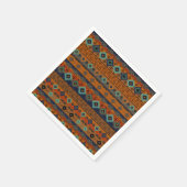 Aztec Stammesmuster. Serviette (Ecke)