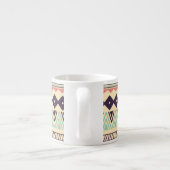 Aztec-Stammstreifen: Vintage Illustration Espressotasse (Rückseite)