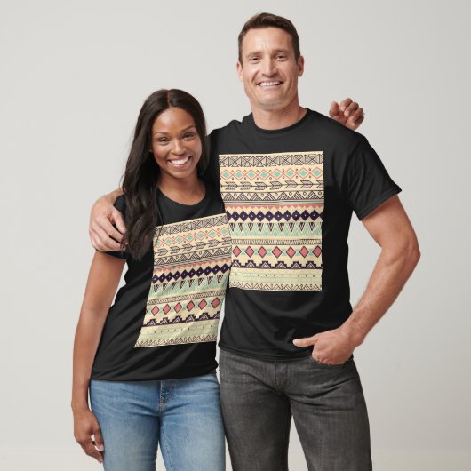 Aztec-Stammstreifen: Vintage Illustration T-Shirt (Unisex)
