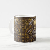 Aztec Stellar Symmetrie: Kosmisches Muster Kaffeetasse (Vorderseite Links)
