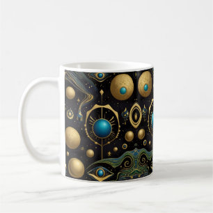 Aztec Stellar Symmetrie: Kosmisches Muster Kaffeetasse