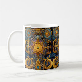 Aztec Stellar Symmetrie: Kosmisches Muster Kaffeetasse