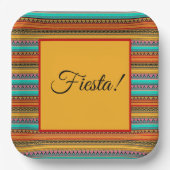 Aztec Streifen "Fiesta" Teller (Vorderseite)