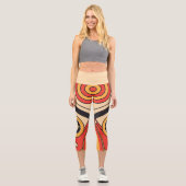 Aztec Style Tribal Capri Leggings (Vorderseite)