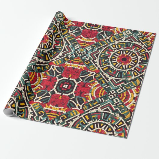 Aztec Style Wrapping Paper Geschenkpapier (Ungerollt)