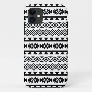 Aztec stylisierte Big Pattern II Schwarz auf Weiß Case-Mate iPhone Hülle