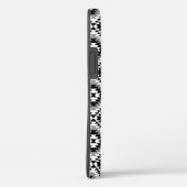 Aztec Stylized BW+Gray Symbol Pattern Case-Mate iPhone Hülle (Rückseite / Rechts)