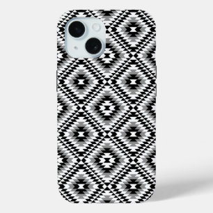 Aztec Stylized BW+Gray Symbol Pattern Case-Mate iPhone Hülle