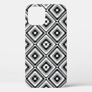 Aztec Stylized BW+Gray Symbol Pattern Case-Mate iPhone Hülle