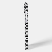 Aztec Stylized BW+Gray Symbol Pattern Case-Mate iPhone Hülle (Rückseite / Links)