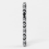 Aztec Stylized BW+Gray Symbol Pattern Case-Mate iPhone Hülle (Hinten/Rechts)