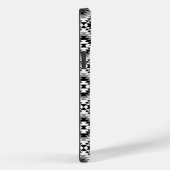 Aztec Stylized BW+Gray Symbol Pattern Case-Mate iPhone Hülle (Rückseite / Rechts)