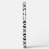 Aztec Stylized BW+Gray Symbol Pattern Case-Mate iPhone Hülle (Rückseite / Links)