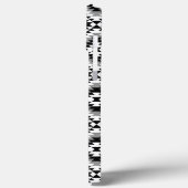 Aztec Stylized BW+Gray Symbol Pattern Case-Mate iPhone Hülle (Rückseite / Links)