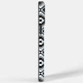 Aztec Stylized BW+Gray Symbol Pattern Case-Mate iPhone Hülle (Rückseite / Rechts)