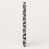 Aztec Stylized BW+Gray Symbol Pattern Case-Mate iPhone Hülle (Hinten/Links)