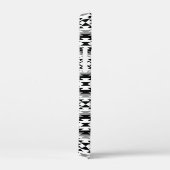 Aztec Stylized BW+Gray Symbol Pattern Case-Mate iPhone Hülle (Rückseite / Rechts)