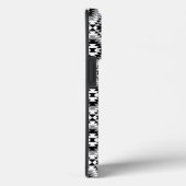 Aztec Stylized BW+Gray Symbol Pattern Case-Mate iPhone Hülle (Rückseite / Rechts)