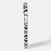 Aztec Stylized BW+Gray Symbol Pattern Case-Mate iPhone Hülle (Rückseite / Links)
