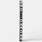 Aztec Stylized BW+Gray Symbol Pattern Case-Mate iPhone Hülle (Rückseite / Rechts)