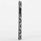 Aztec Stylized BW+Gray Symbol Pattern Case-Mate iPhone Hülle (Hinten/Rechts)