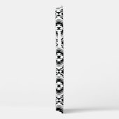 Aztec Stylized BW+Gray Symbol Pattern Case-Mate iPhone Hülle (Rückseite / Rechts)