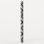 Aztec Stylized BW+Gray Symbol Pattern Case-Mate iPhone Hülle (Hinten/Rechts)