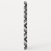 Aztec Stylized BW+Gray Symbol Pattern Case-Mate iPhone Hülle (Hinten/Links)
