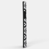 Aztec Stylized BW+Gray Symbol Pattern Case-Mate iPhone Hülle (Hinten/Rechts)