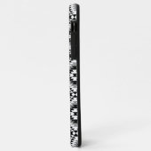 Aztec Stylized BW+Gray Symbol Pattern Case-Mate iPhone Hülle (Hinten/Links)