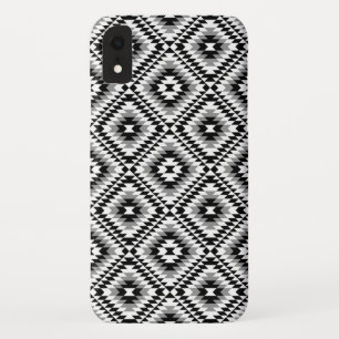 Aztec Stylized BW+Gray Symbol Pattern Case-Mate iPhone Hülle