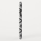 Aztec Stylized BW+Gray Symbol Pattern Case-Mate iPhone Hülle (Hinten/Rechts)