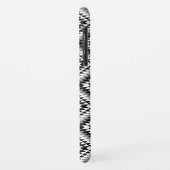 Aztec Stylized BW+Gray Symbol Pattern Case-Mate iPhone Hülle (Hinten/Links)