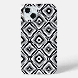 Aztec Stylized BW+Gray Symbol Pattern Case-Mate iPhone Hülle