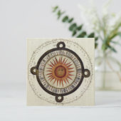 Aztec Sun Card - Einladung (Stehend Vorderseite)