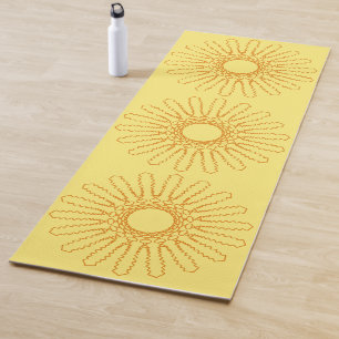 Aztec Sun Muster Doppelseitig Yogamatte