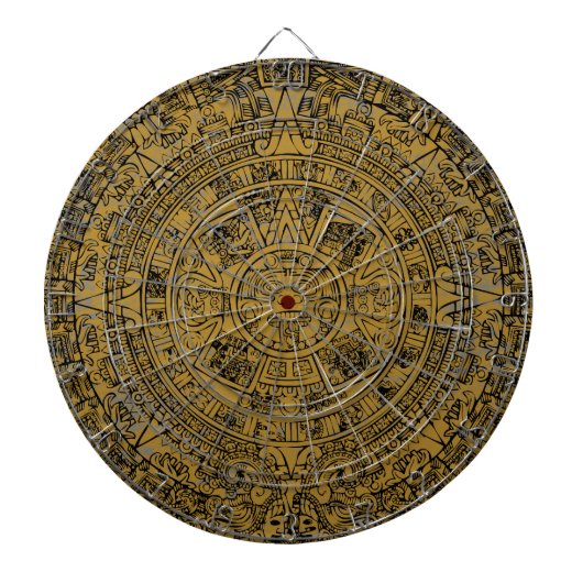 Aztec Sun Stone Calendar Dartscheibe (vorne)