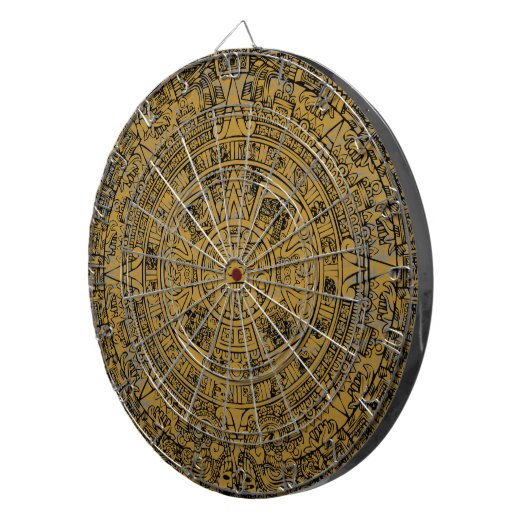 Aztec Sun Stone Calendar Dartscheibe (Vorderseite rechts)