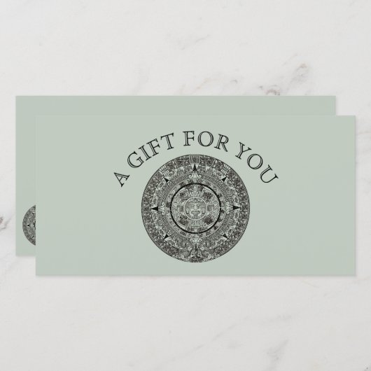 Aztec Sun Stone Maya Kalender 1 (Vorne/Hinten)