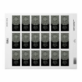 Aztec Sun Stone Maya Kalender 1 Adressaufkleber (Vorne)