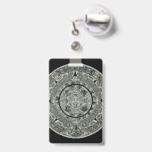 Aztec Sun Stone Maya Kalender 1 Ausweis (Rückseite mit Ausziehbar)