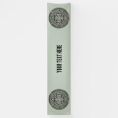 Aztec Sun Stone Maya Kalender 1 Banner (Vertikal)