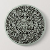 Aztec Sun Stone Maya Kalender 1 Button (Vorderseite)