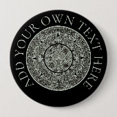 Aztec Sun Stone Maya Kalender 1 Button (Vorderseite)